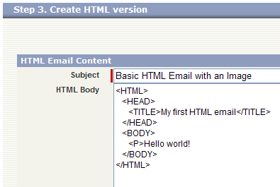 Basic HTML framework Basic HTML framework