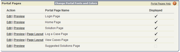 Portal Pages Section Portal Pages Section